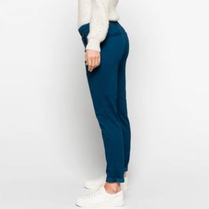 Mid rise rolled cuff skinny plant